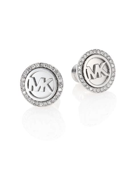 michael kors heritage earrings|Michael Kors silver drop earrings.